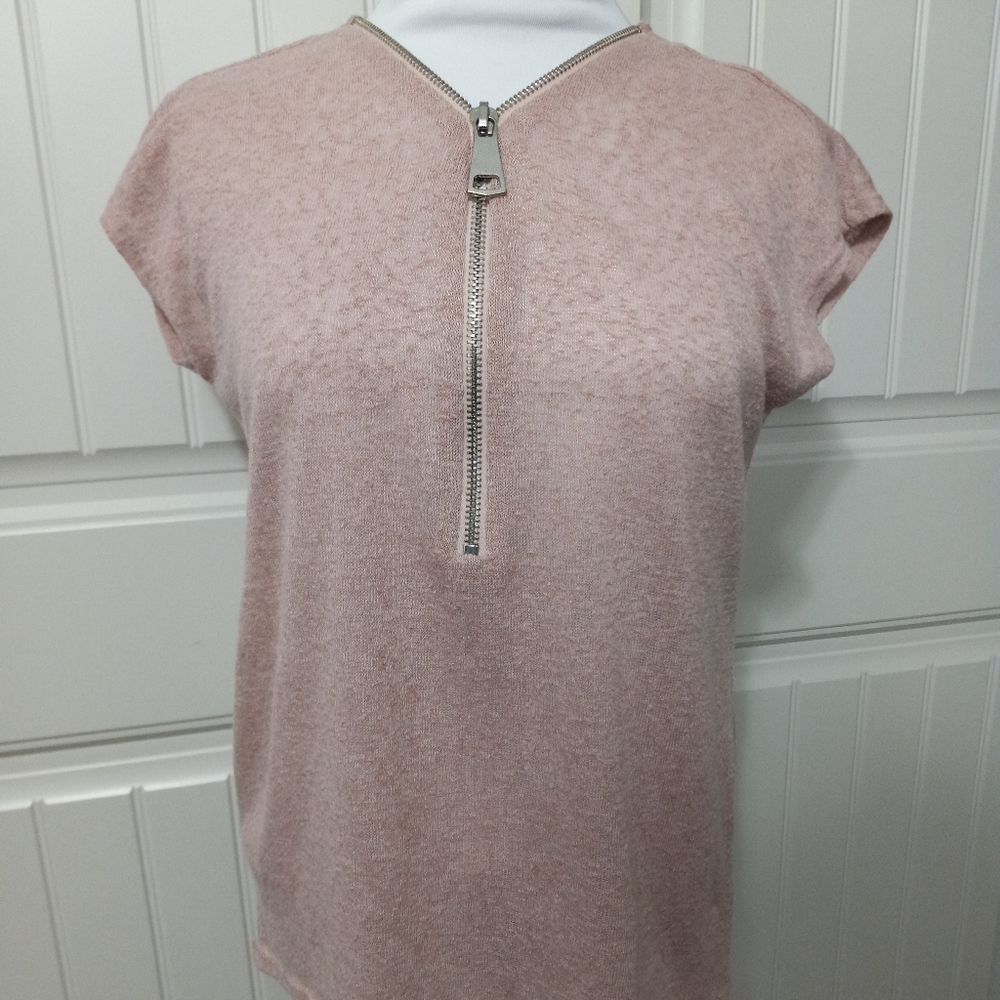 Joan Vass Studio Women's Small Pink Sleeveless Lig